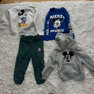 GAP Disney Mickey Mouse BUNDLE bottoms size 4 tops size 5
